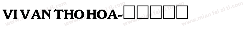 VI Van Tho Hoa字体转换